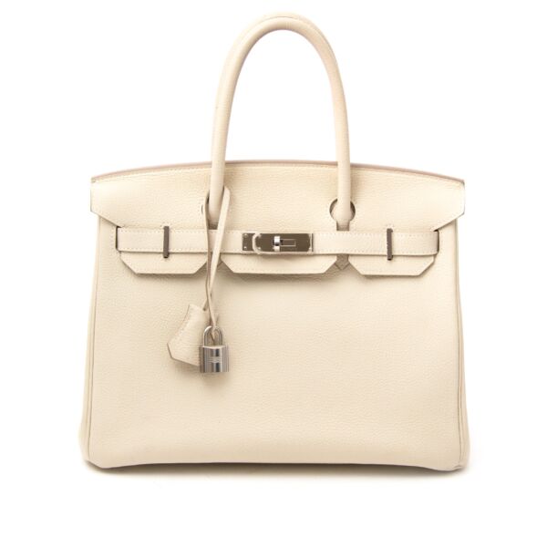 Hermès Birkin 30 cm Craie Veau Evercalf