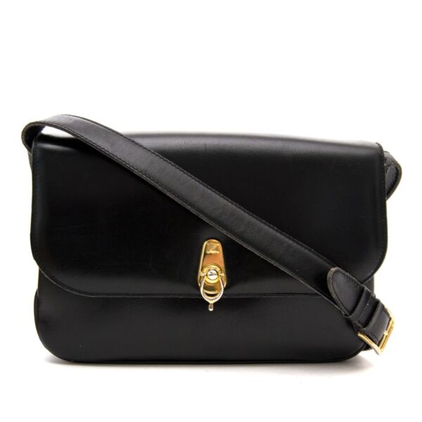 100% authentic Celine Black Box Shoulder Bag for sale online on Labellov