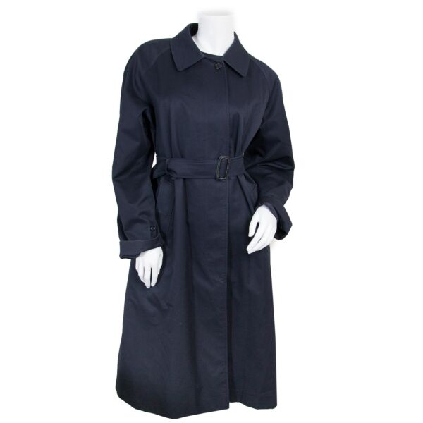 Burberry Blue Trench Coat - Size 42