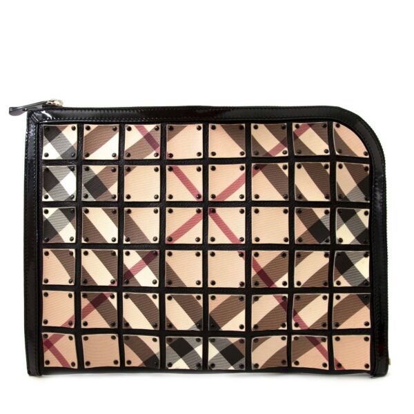 Buy your authentic Burberry Nova Check Warrior Studded Pochette