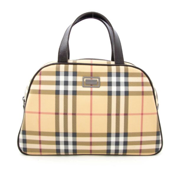 Burberry Haymarket Check Bag for sale online at Labellov