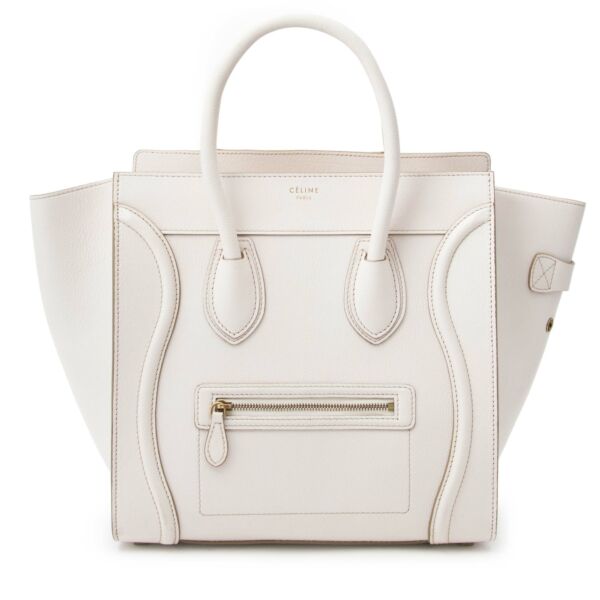koop online aan de beste pris jou tweedehands zoek jij veilig online aan de beste prijs Celine Luggage Mini White ? 