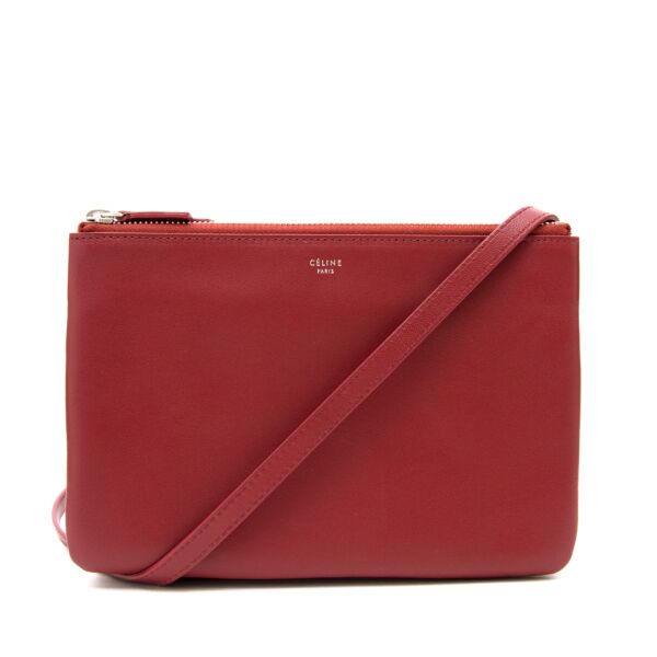 achetr en ligne pour le meilleur prix sac a main As New Celine Bordeaux Trio Bag