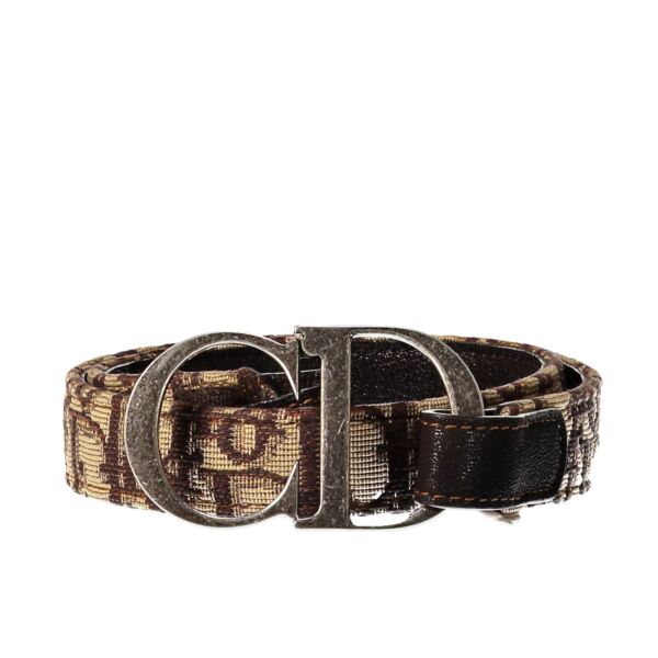 Christian Dior Brown Diorissimo CD Belt