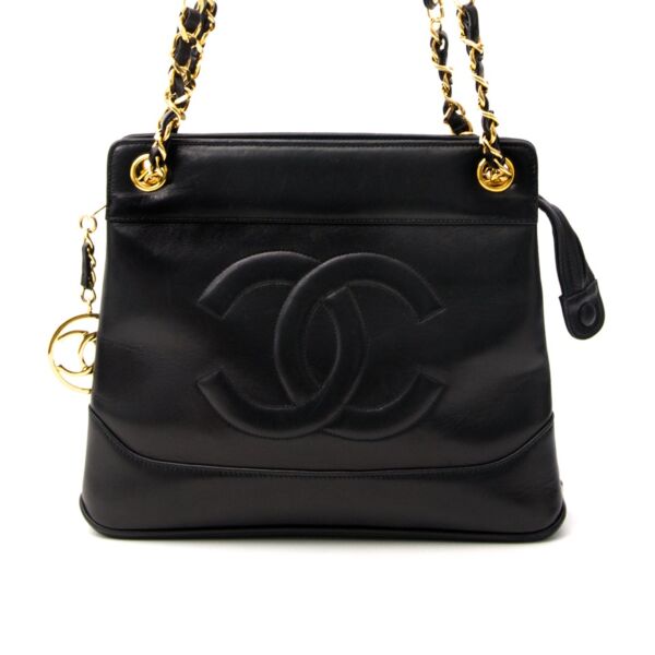 acheter en ligne Chanel Lambskin Black CC Tote pour le meilleur prix 