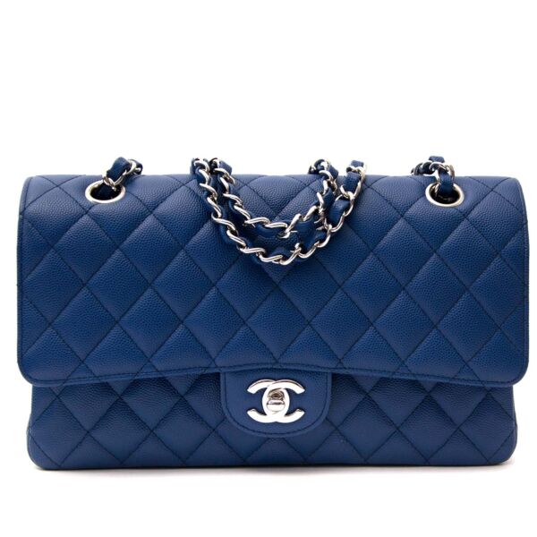 new chanel blue classic double flap bag phw now online at labellov.com