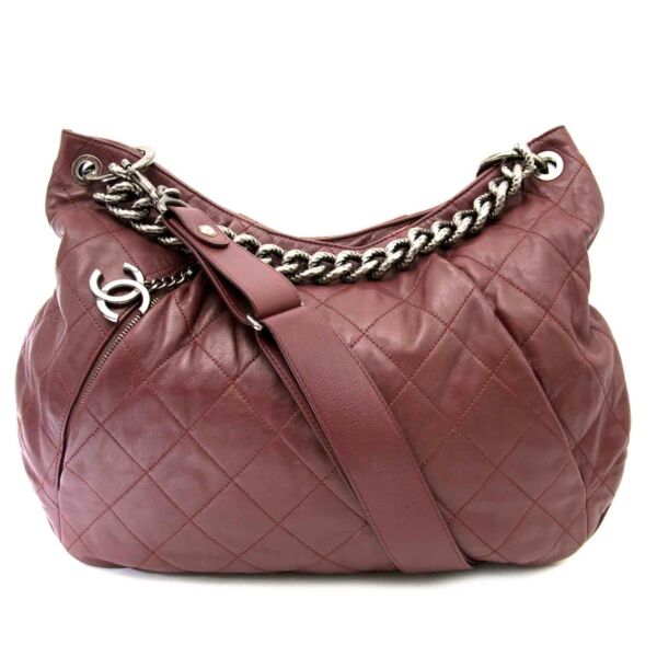 Koop uw Chanel Burgundy Hobo Bag aan de beste prijs 