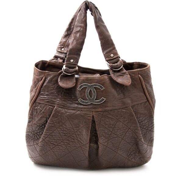 Chanel Large Brown Leather Shopper now online at labellov.com for the best price.