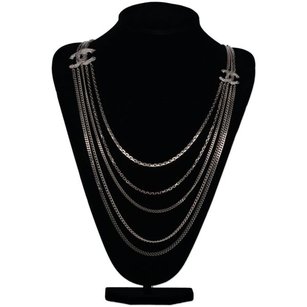 Chanel Silver Chain Logo Belt/Necklace 