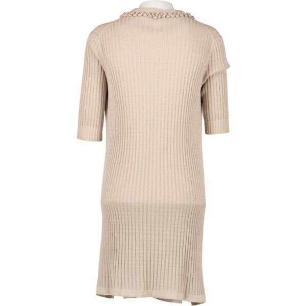 Chanel Spring 2009 Beige Cardigan Dress - Size 40
