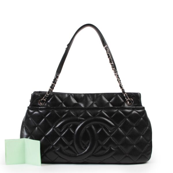 Chanel Black Caviar Shopping Tote 
