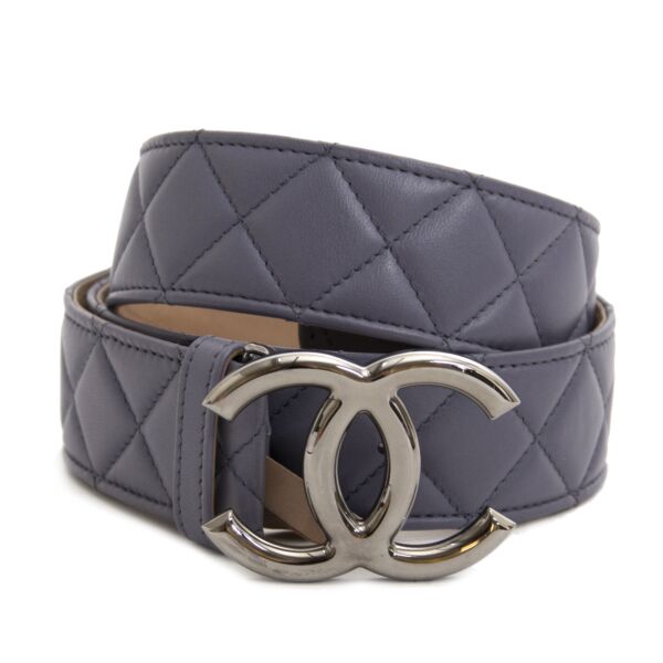 shop safe online secondhand Chanel Lavender Belt - Size 90 