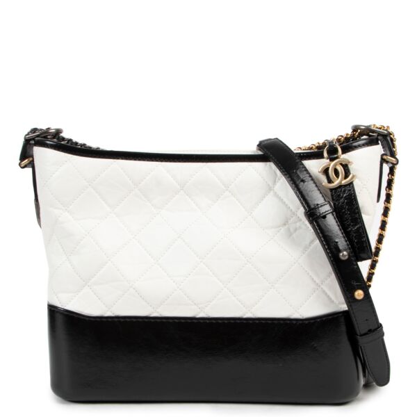 Chanel Black and White Large Gabrielle Hobo Bag