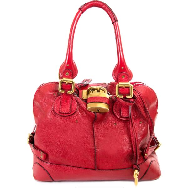 koop Chloé Red Paddington Satchel bij labellov aan de beste prijs