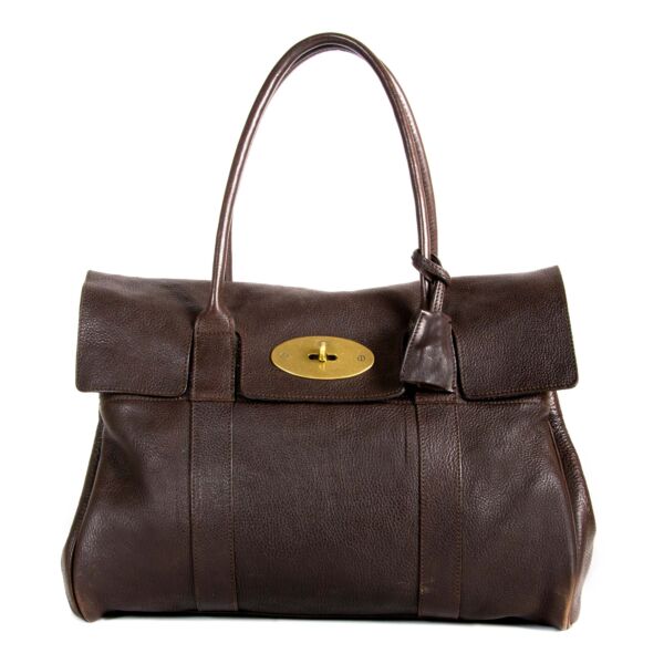 Mulberry Brown Leather Bayswater now for sale at labellov vintage fashion webshop belgium