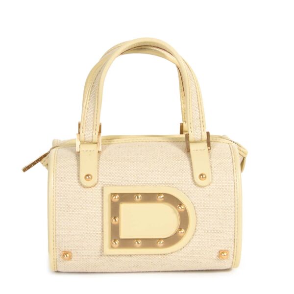 Delvaux Le Astrid Mini Toile Vanille Evening Bag for sale online