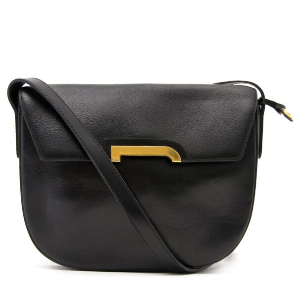 Delvaux Black Deluré Shoulder Bag