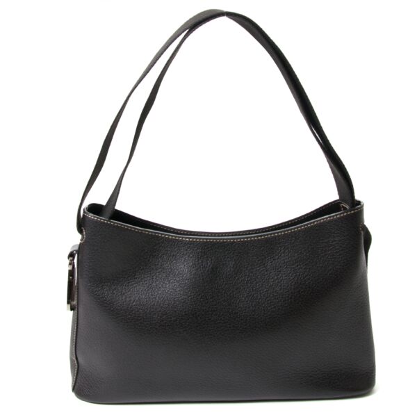 deux de delvaux black shoulder bag now for sale at labellov vintage fashion webshop belgium