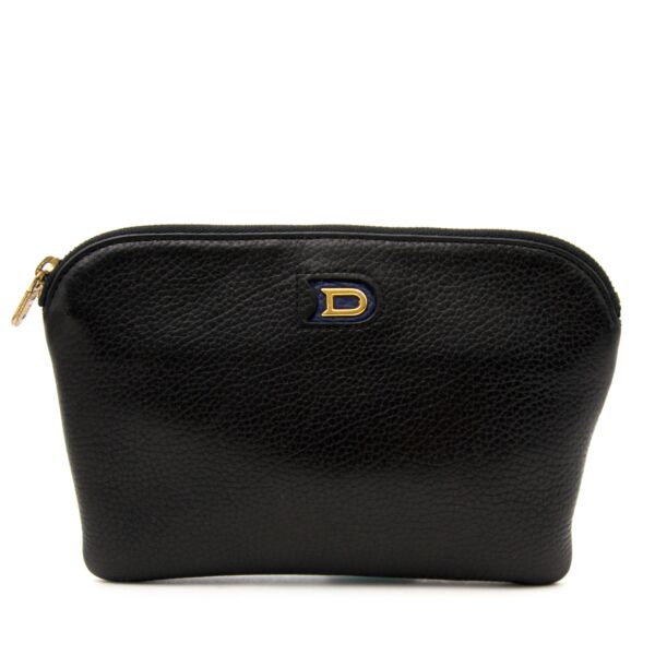 Buy an authentic secondhand Delvaux Blue Leather Pochette at the right price at Labellov.com.