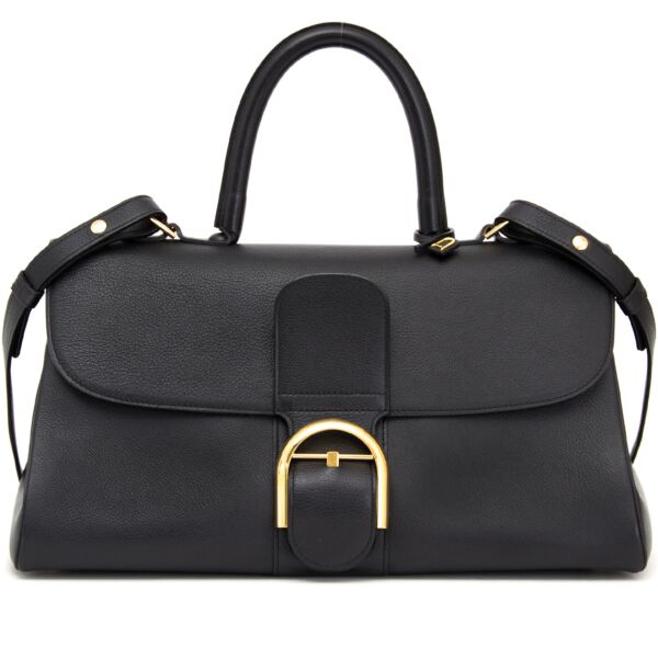 Authentieke Delvaux Brillant East West in zwart sellier leder voor juiste prijs bij LabelLOV vintage webshop. Delvaux Brillant East West Black sellier leather. Veilig online winkelen. Luxe, vintage, mode. Antwerpen, België.