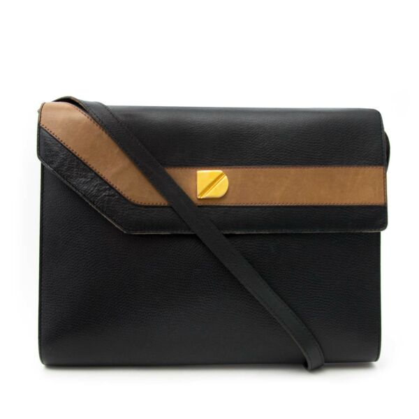 Delvaux Two-Tone Vintage Cross-Body Bag for sale online at Labellov
