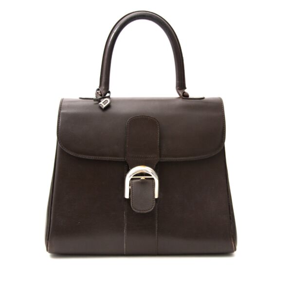koop veil online aan de beste prijs Delvaux Brown Brillant MM webshop en boetiek