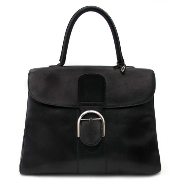 Delvaux Brillant Black GM Souple Bridon shop safe online secondhand Delvaux Brillant Black GM Souple Bridon 