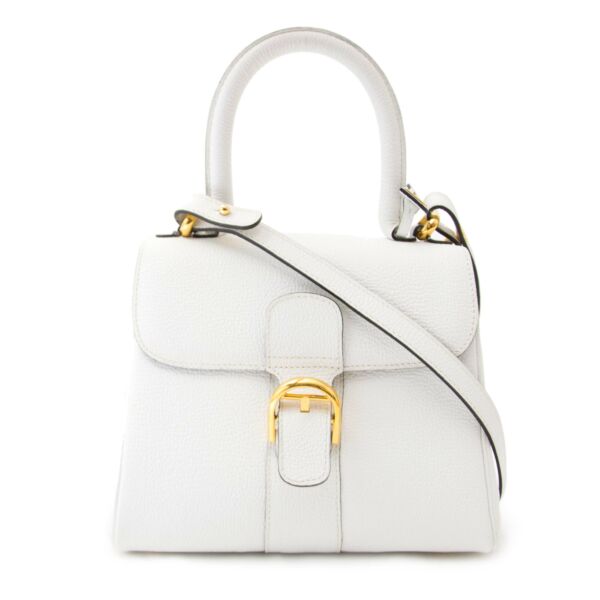 shop safe online secondhand designer luxury Delvaux White Brillant Mini GHW