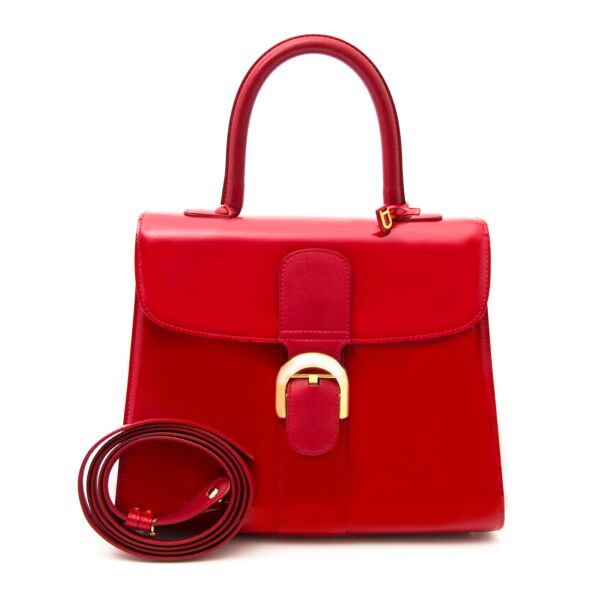 Delvaux Red Brillant Patent MM Bag at the best price 2017