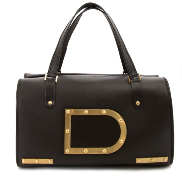 authentieke Delvaux Brown Leather Louise Boston nu te koop bij labellov antwerpen aan de beste prijs