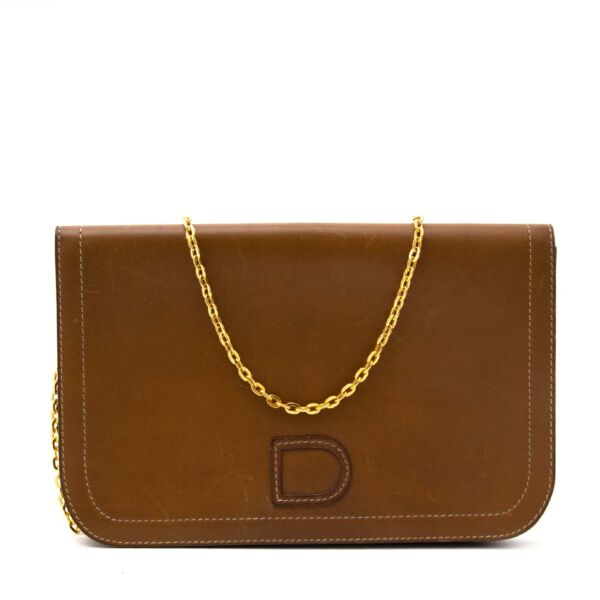 Delvaux Camel Clutch