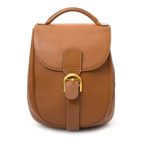 acheter en ligne Delvaux Brillant Backpack Cognac Leather 