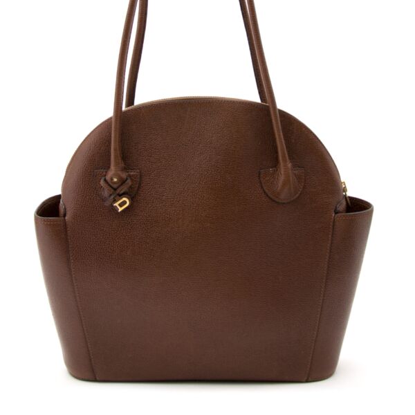 Delvaux Mousson Shoulder Bag In Brown Leather now online at labellov.com at the best price.