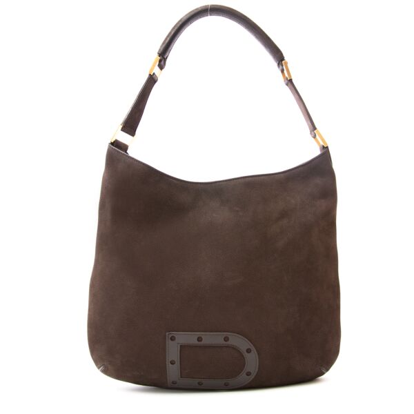 shop safe online at the best price your secondhand Delvaux Nubuck Brown Le Louise 