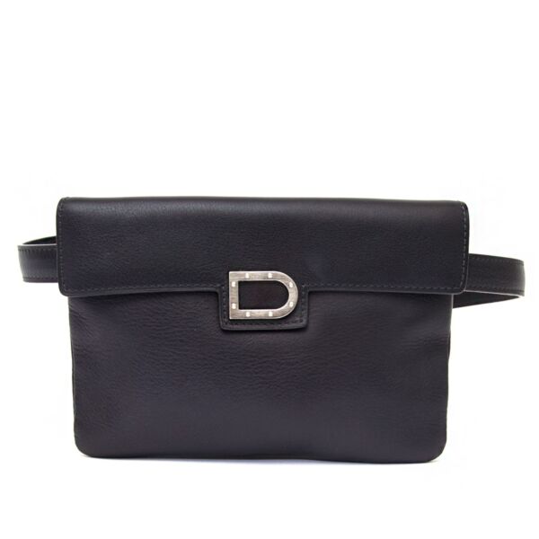 100% authentic Black Delvaux Belt Bag for the best price and with safe and secure shipping worldwide on Labellov Antwerp secondhand luxury