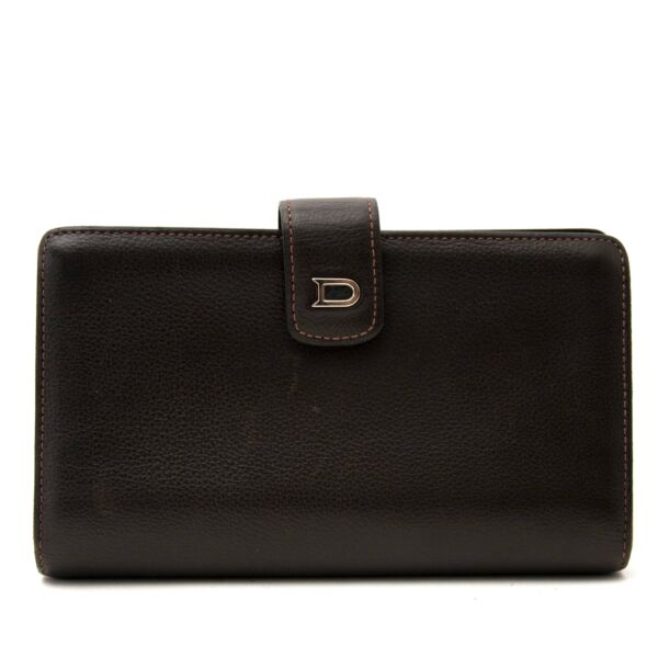 Delvaux Brown Leather Flap Wallet for sale online