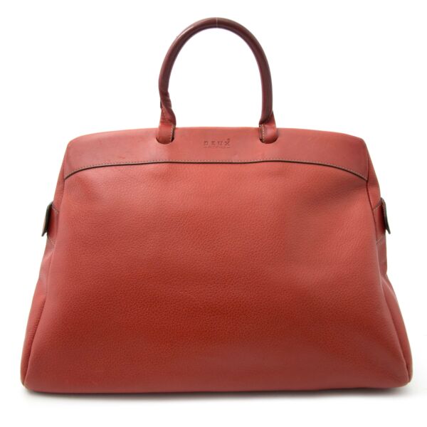 Deux de Delvaux Large Rusty Red Handbag kopen