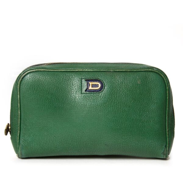 koop Delvaux Green leather Pouch bij labellov aan de beste prijs