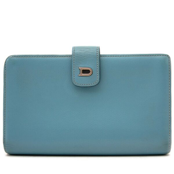 Delvaux Light Blue Wallet buy now at Labellov for the best price