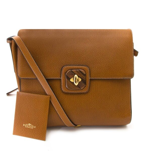 Delvaux Camel Leather Eden Bag