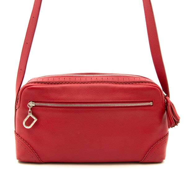 koop veilig online aan de beste prijs aan de beste prijs Delvaux Red Leather Crossbody Bag
