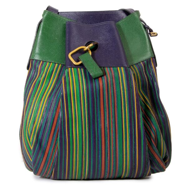 delvaux multicolor toile de cuir faust bag now for sale at labellov vintage fashion webshop belgium