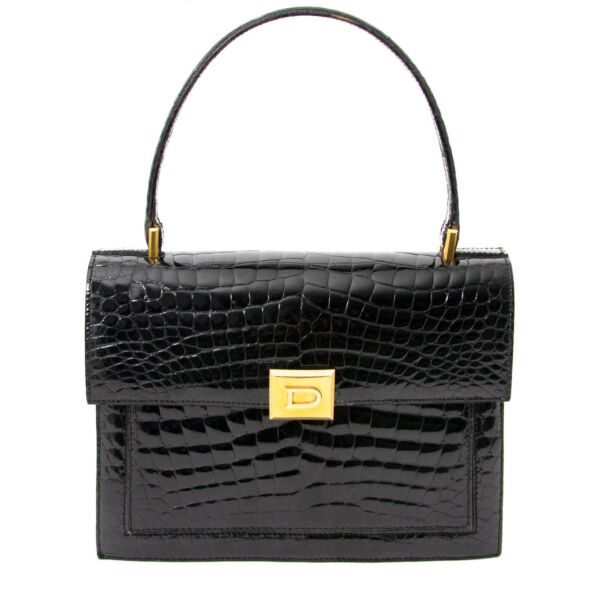 Delvaux Black Croco Bag