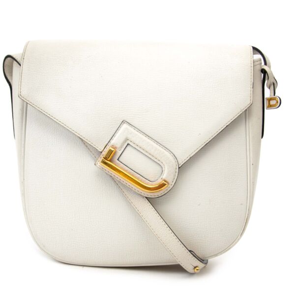 Delvaux White Leather Crossbody Bag 
