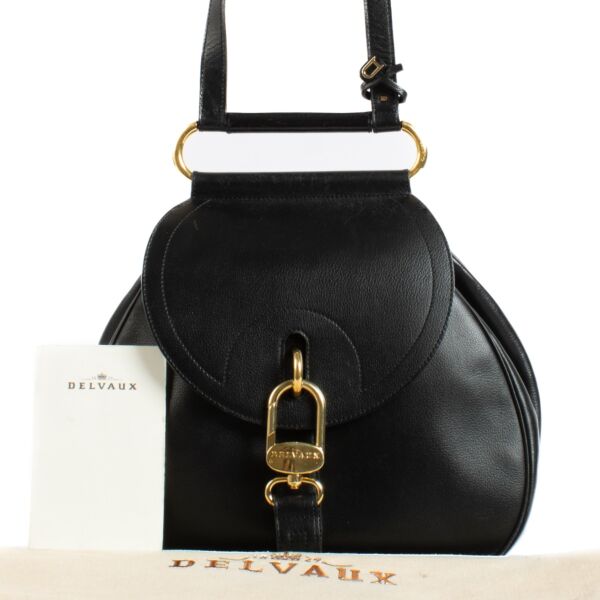 Delvaux Black Jumping Nouveau Cerceau GM Bag