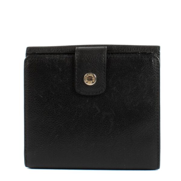 Delvaux Black Leather Bingo Wallet