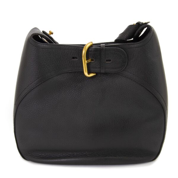 Delvaux Black Souverain Shoulder Bag 