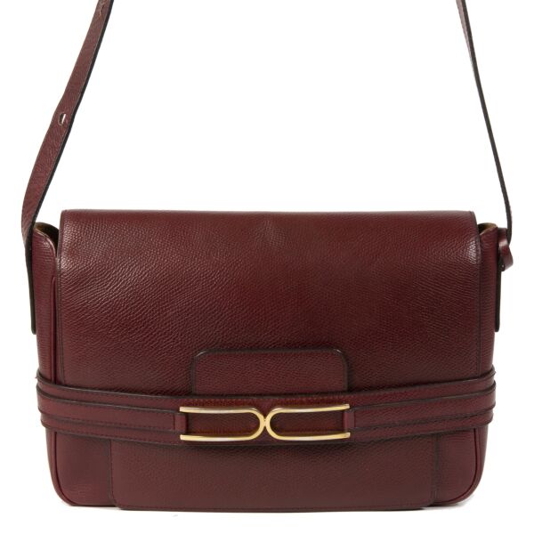 koop veilig online tegen de beste prijs Delvaux Bordeaux Crossbody Box Bag