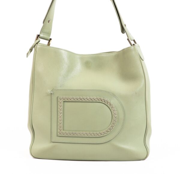 Delvaux Pistache Green D Louise Hobo Shoulder Bag