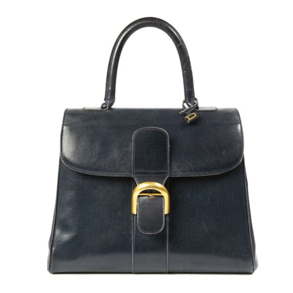 Delvaux Dark Blue Brillant MM for the best price at Labellov